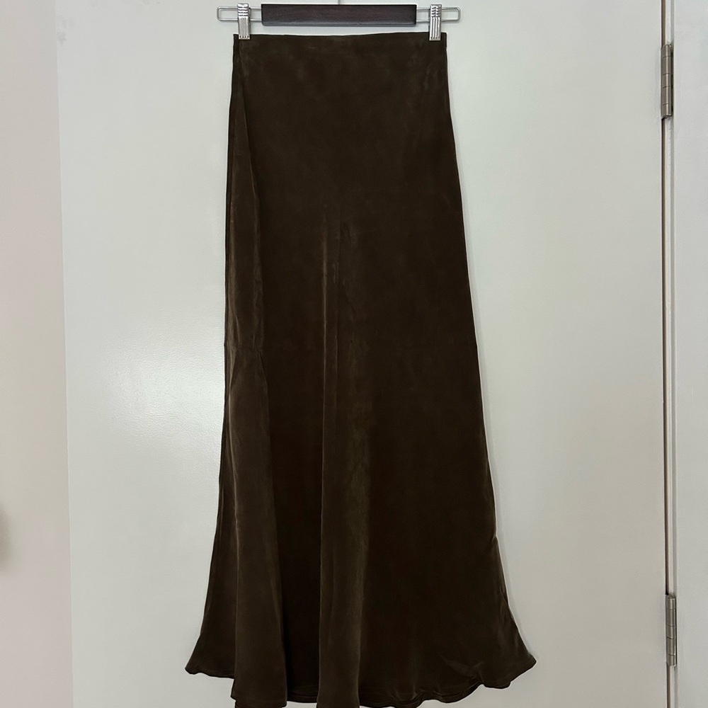 OZMA Dark Brown Maxi Skirt